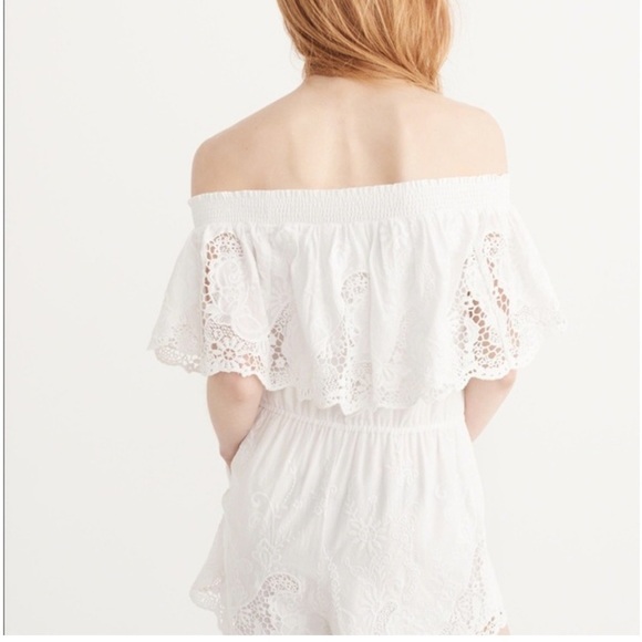 Abercrombie & Fitch white eyelet romper - Picture 12 of 13